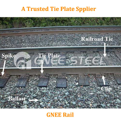 Części kolei żelaza odlewanego Płytka wiązania kolei Płytka stalowa dla systemu mocowania kolei
